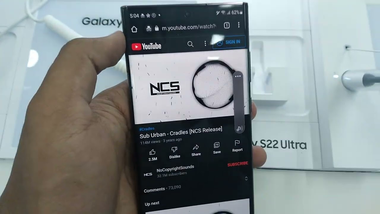 Samsung Galaxy S22 Ultra 5G Speaker Test