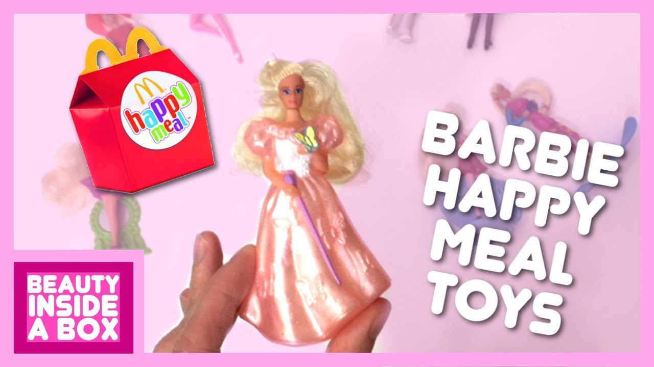 Opening 90's Barbie McDonalds Happy Meal Toys - Beauty Inside A Box