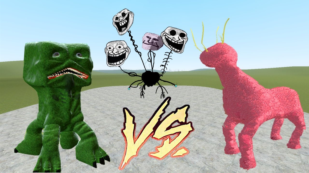 Creeper vs Super Trollge vs Watchtower - Garry's Mod Sandbox!!!