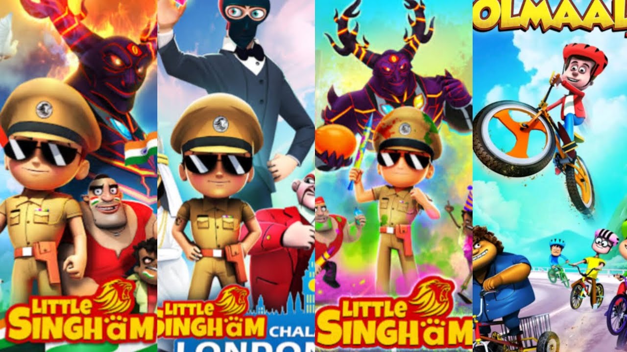 🎉All amazing super Heroes little singham, little krishna, honey bunny, run kris run android games 