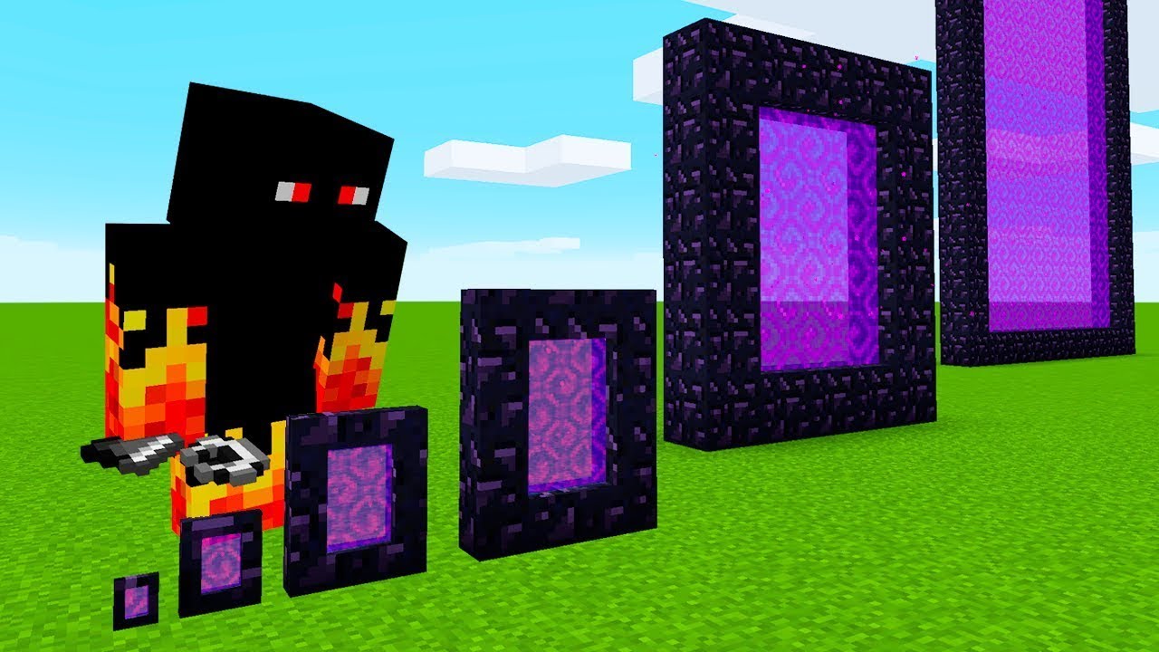 Fiz o menor portal do Minecraft 😱