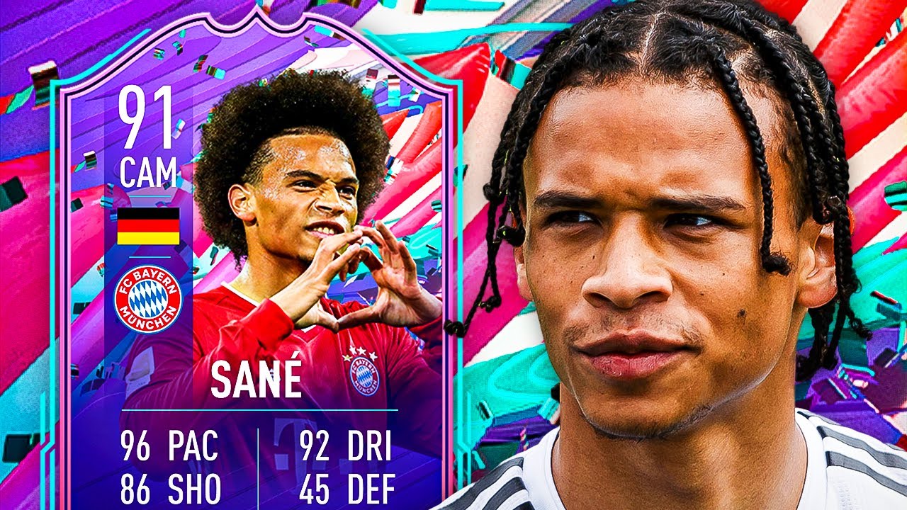 THIS CARD IS InSan&eacute;! 😅 91 FUT BIRTHDAY SANE PLAYER REVIEW! - FIFA 21 Ultimate Team