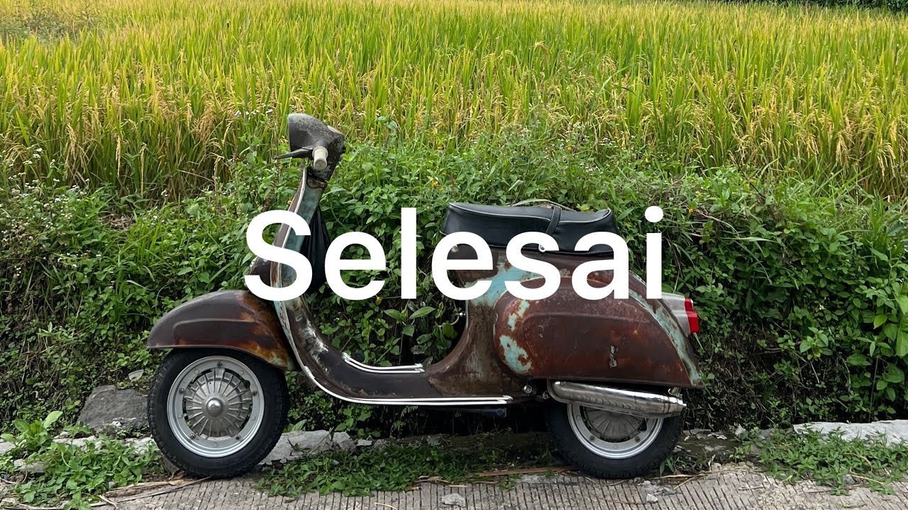 Restorasi Vespa ss90 selesai