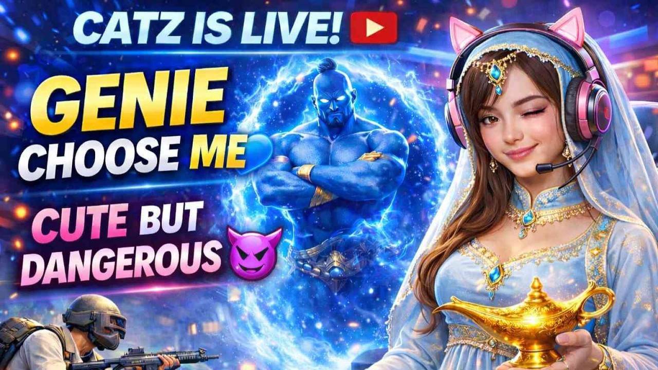 🧞‍♂️Indha Genie wish fulfill pannuma? but na Lobby clear panna dhan na vandhiruka👑🔥#bgmi #catzislive