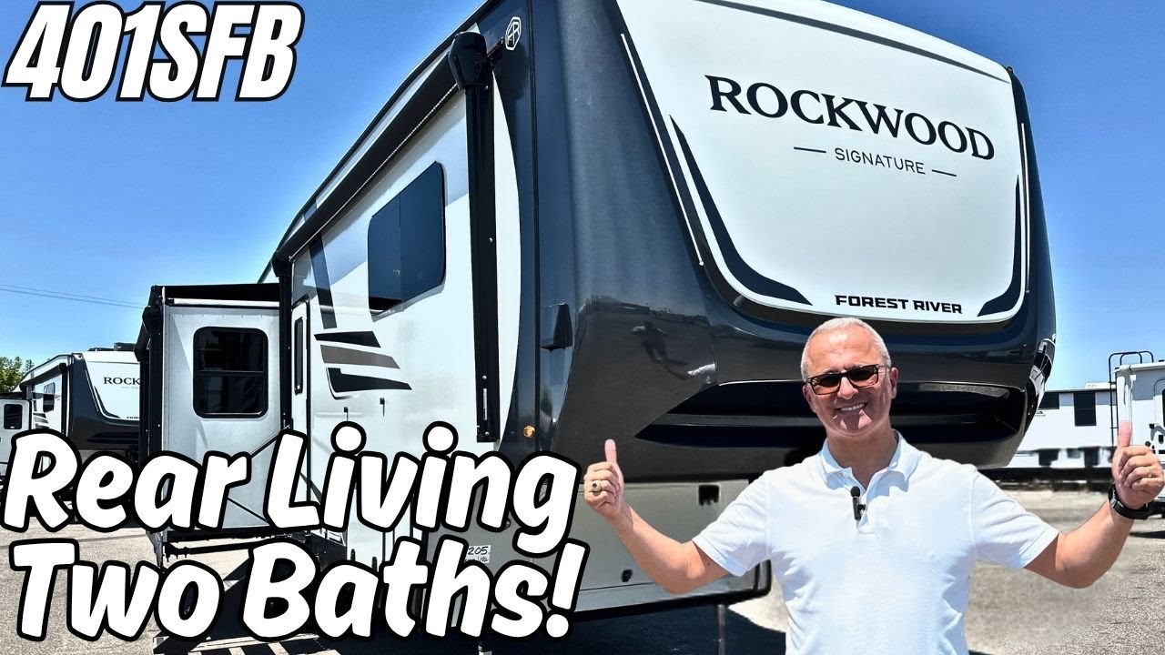 New 2026 Fifth wheel Forest River RV Rockwood Signature 401SFB!