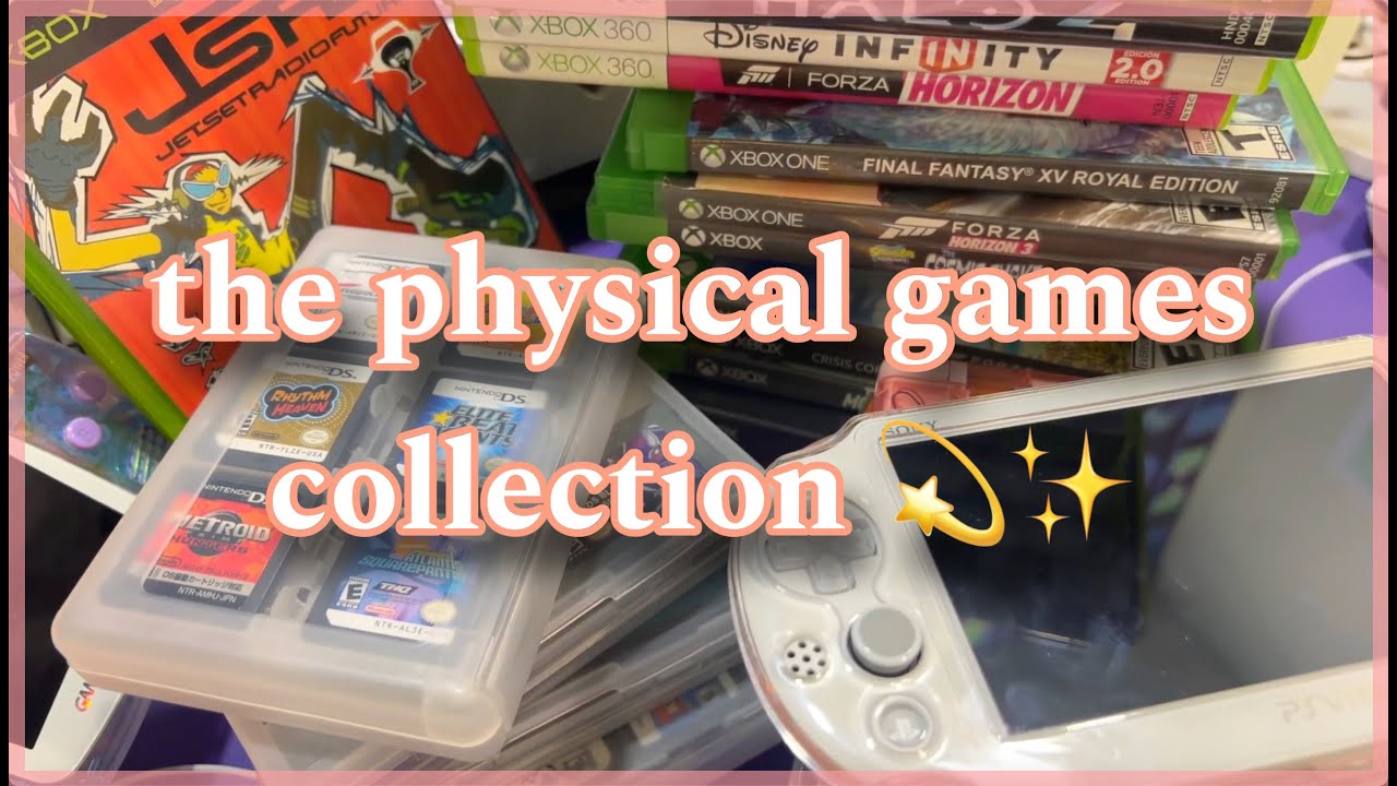 the physical game collection but i start geeking in the middle of it 💫