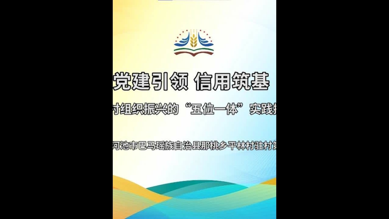 2025乡村振兴政策与实践研讨会专题一案例交流：党建引领 信用筑基
