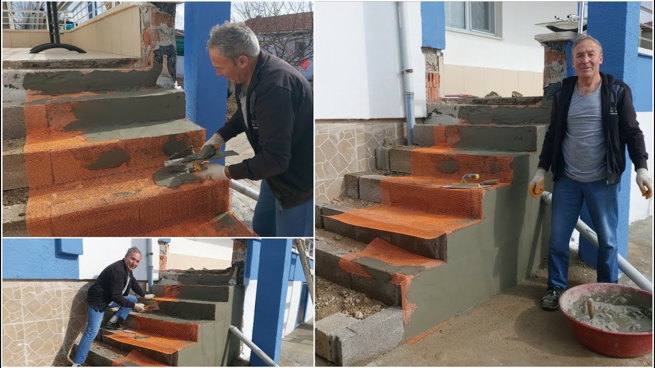 KÖYDE HAYAT MERDİVEN YAPIMI NASIL GİDİYOR ÇOK GÜZEL OLACAK