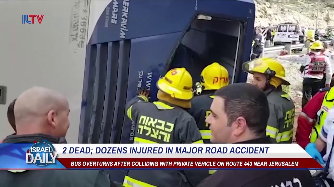 2 dead; dozens injured in major road accident near Jerusalem
