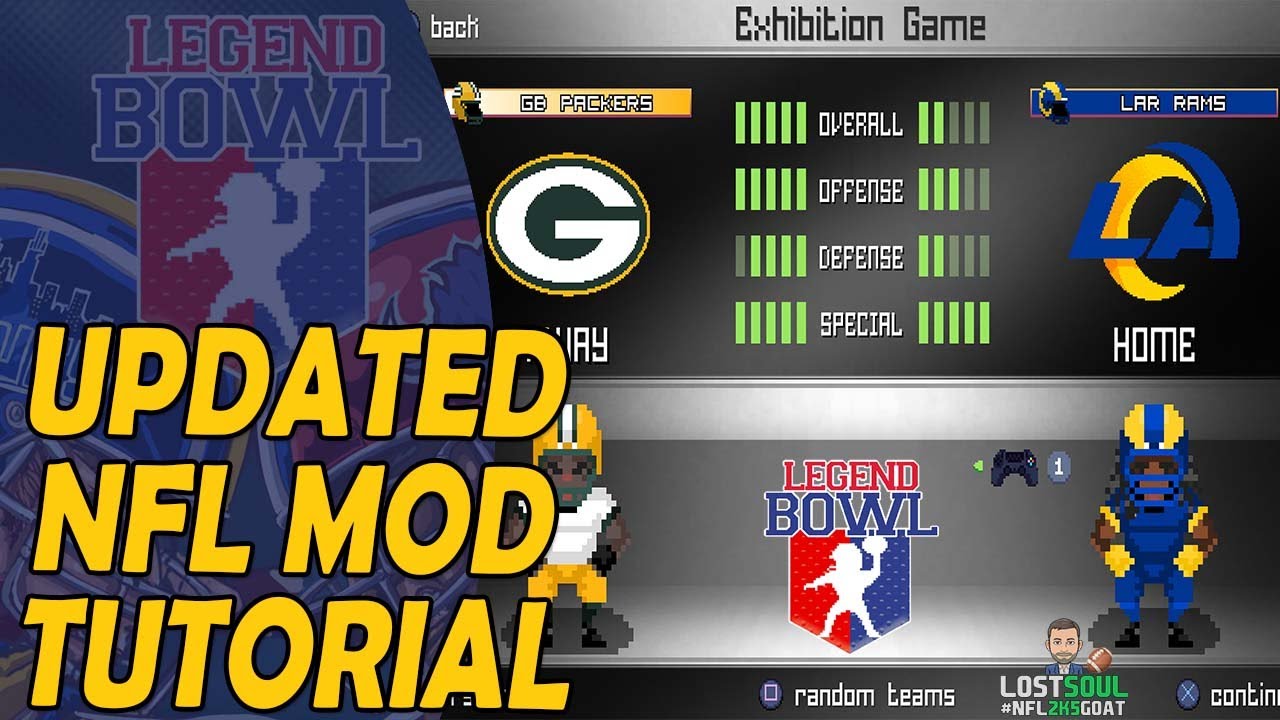 LEGEND BOWL — ОБНОВЛЕННОЕ РУКОВОДСТВО ПО NFL Mod