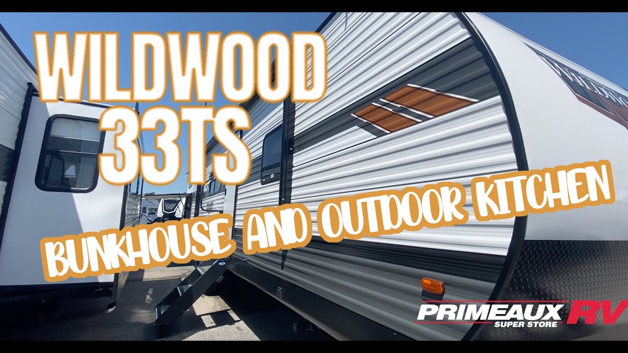 2022 Wildwood 33TS - Bunkhouse Travel Trailer w/outdoor kitchen - Primeaux RV