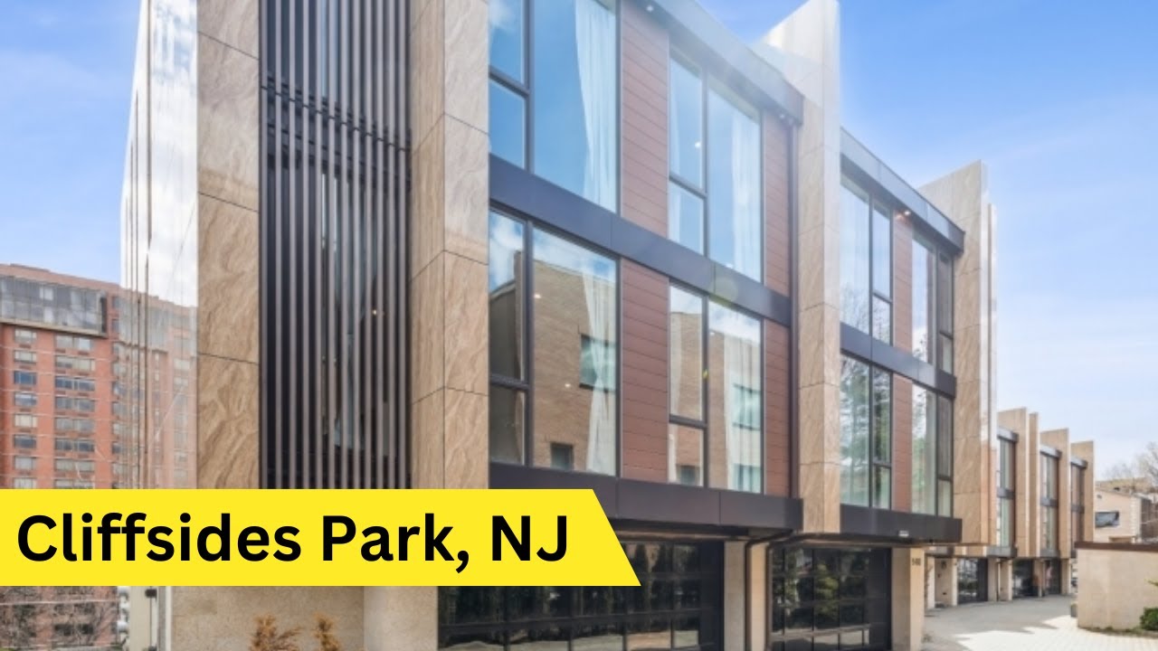 Explore This Modern Townhouse with Incredible NYC Skyline Views | Cliffside Park NJ| For Sale 2024