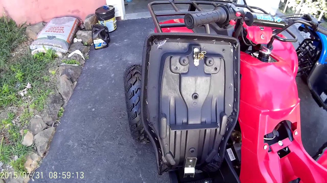 Taotao 150cc ATV assembly and starting.