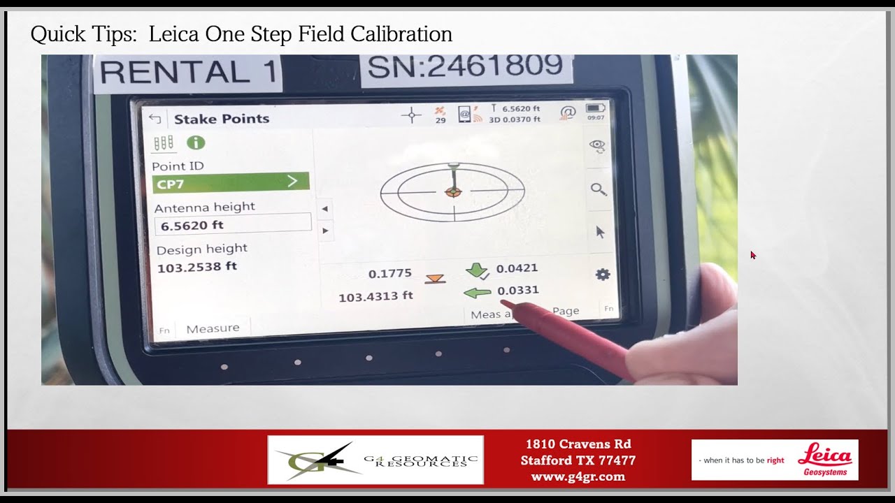Quick Tip#1: Features & Benefits: Leica One -Step transformation in Field : CS20 Captivate -GS18