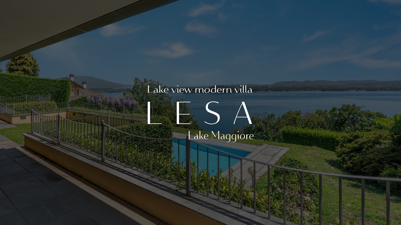 Modern Lake View Villa with Pool for Sale in Lesa | Lake Maggiore | Luxury Property Tour