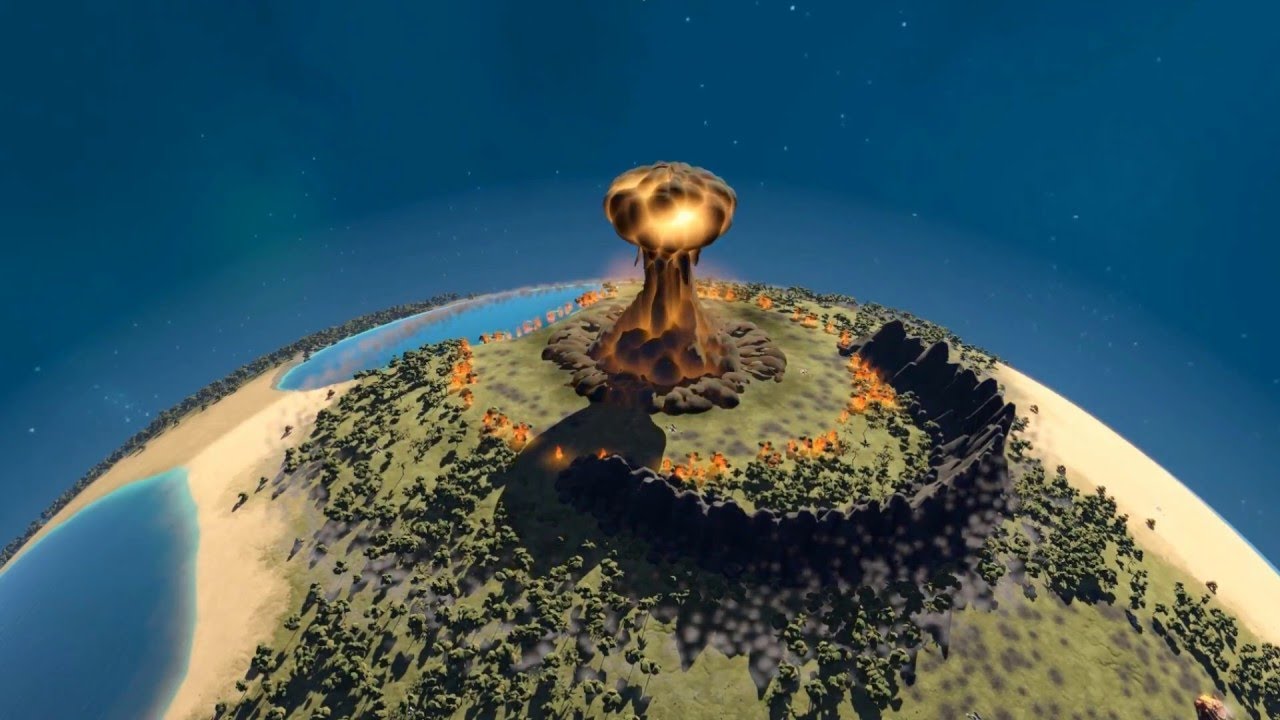 Planitary Annihilation: TITANS trickshot with NUKES!!!!!!