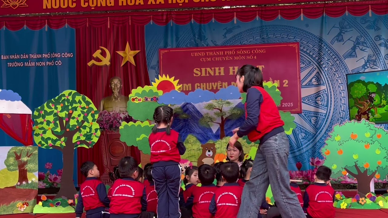 Hoạt động dạy trẻ kể chuyện sáng tạo của trường Mầm non Phố Cò