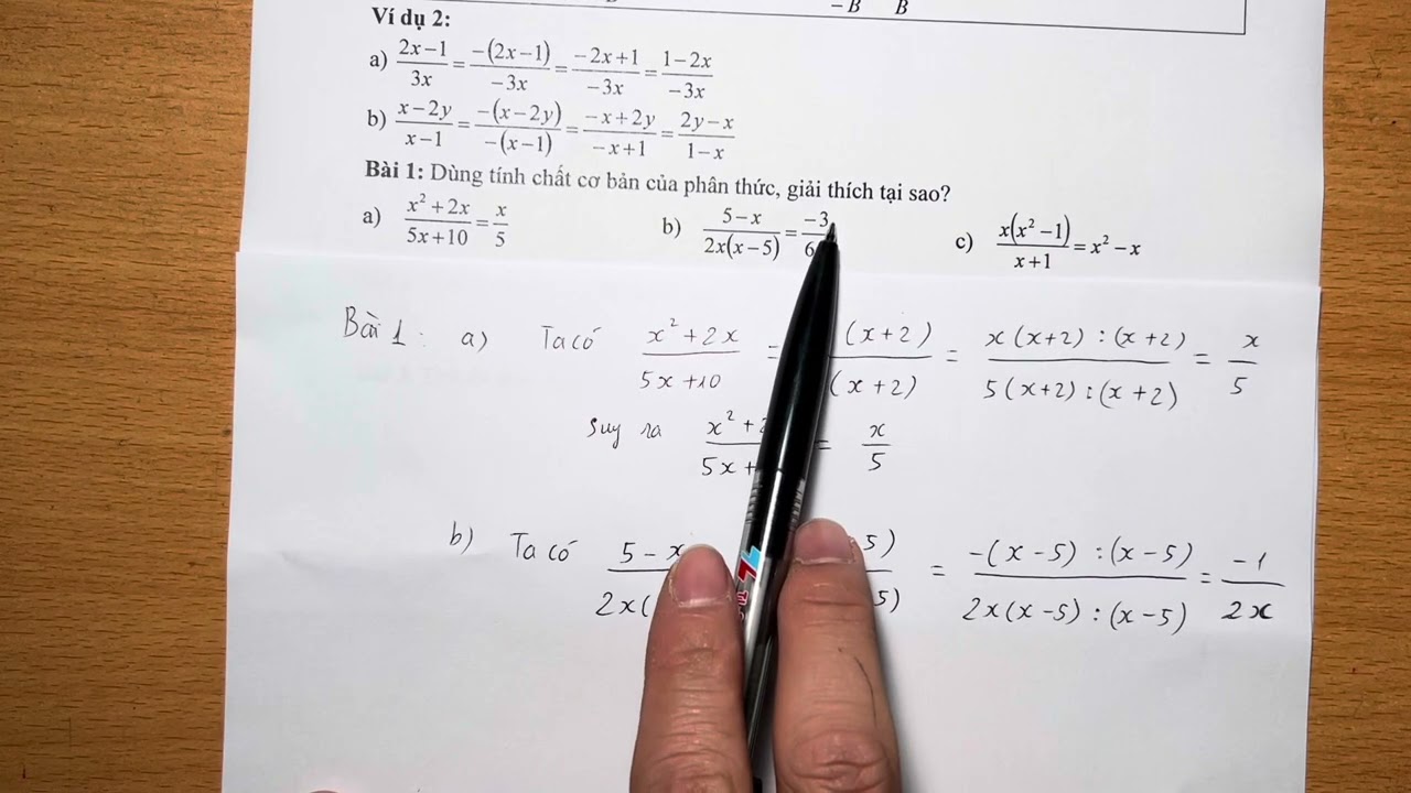 BÀI GIẢNG TOÁN 8: Tính chất cơ bản của phân thức (Phần 1)