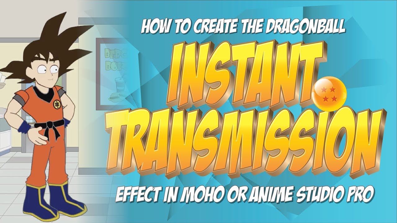 Как создать эффект мгновенной передачи (телепортации) Dragonball в Anime Studio? MOHO Pro
