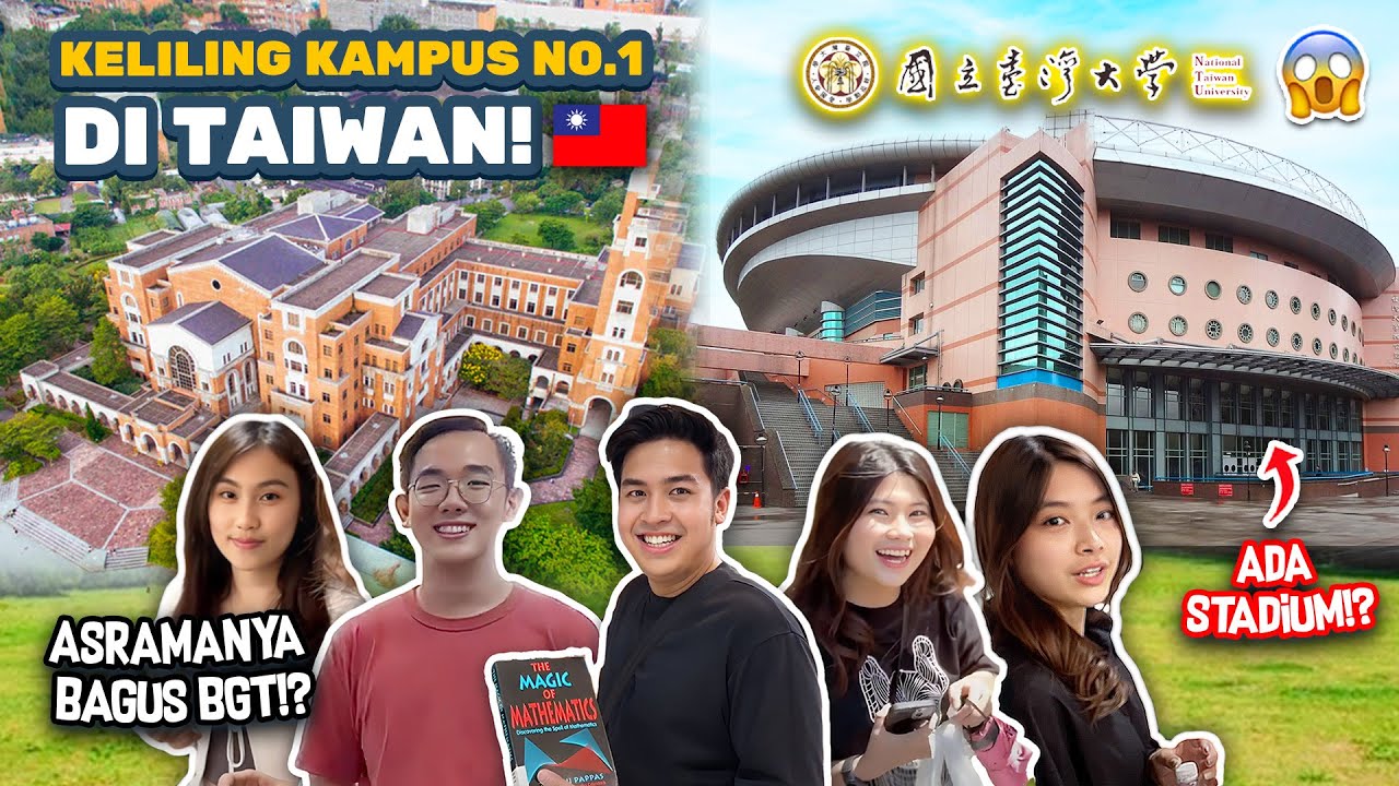 DI KAMPUS ADA STADIUM!? KELILING UNIV NO.1 DI TAIWAN (NATIONAL TAIWAN UNIVERSITY) | GOES TO SCHOOL
