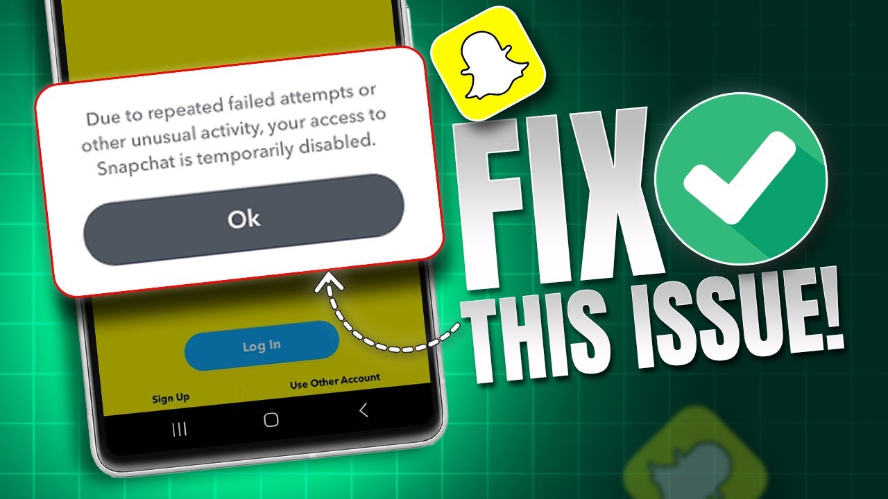 How To FIX Snapchat Login Temporarily Disabled | Recover Disabled Snapchat Account