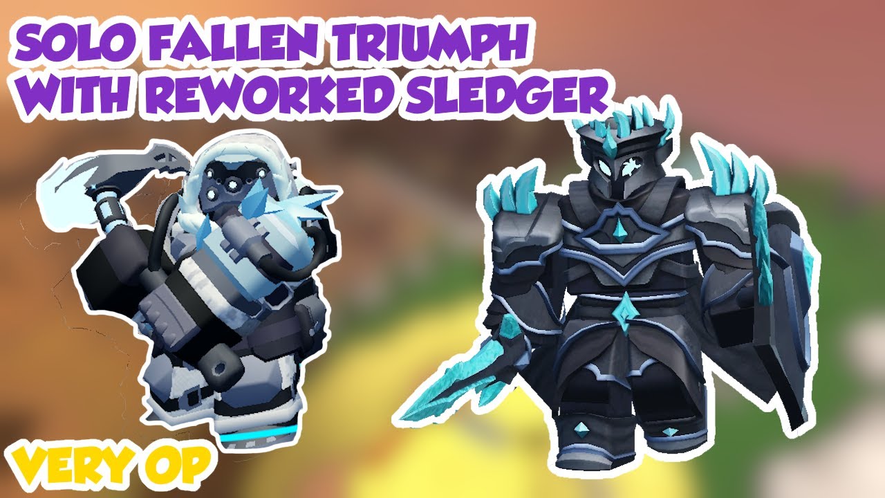 SOLO FALLEN TRIUMPH WITH REWORKED SLEDGER | Tower Defense Simulator |  Roblox