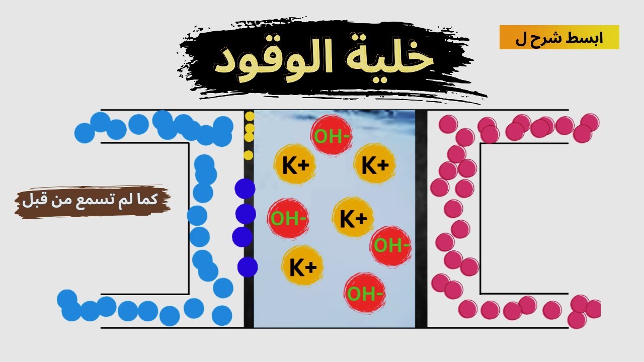 خلية الوقود بطريقة مبسطة جدا