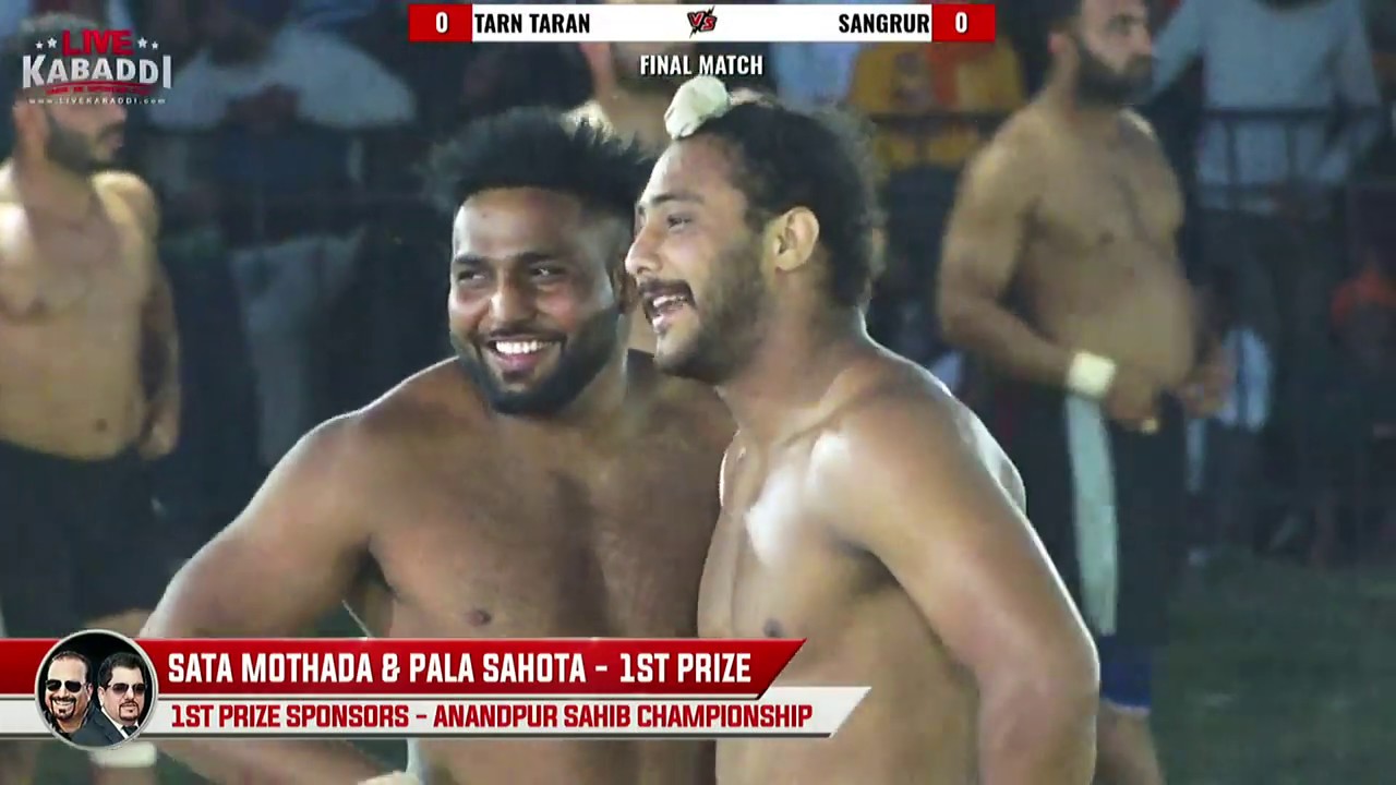 FINAL MATCH | SANGRUR VS TARN TARAN| Anandpur Sahib Kabaddi Championship 2020 FINALS