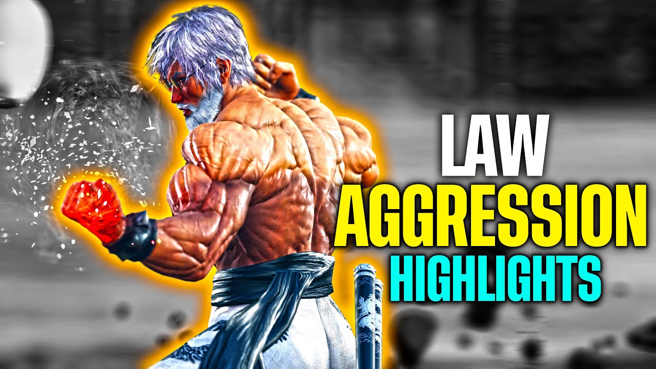 Law AGGRESSIVE Gameplay Highlights-Tekken 8