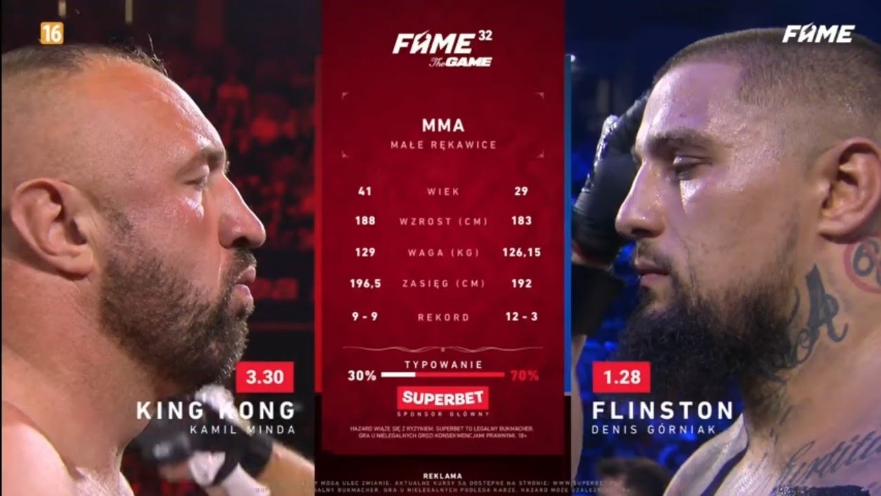 FAME MMA 32 The Game Walka Kamil Minda vs Denis G&oacute;rniak 