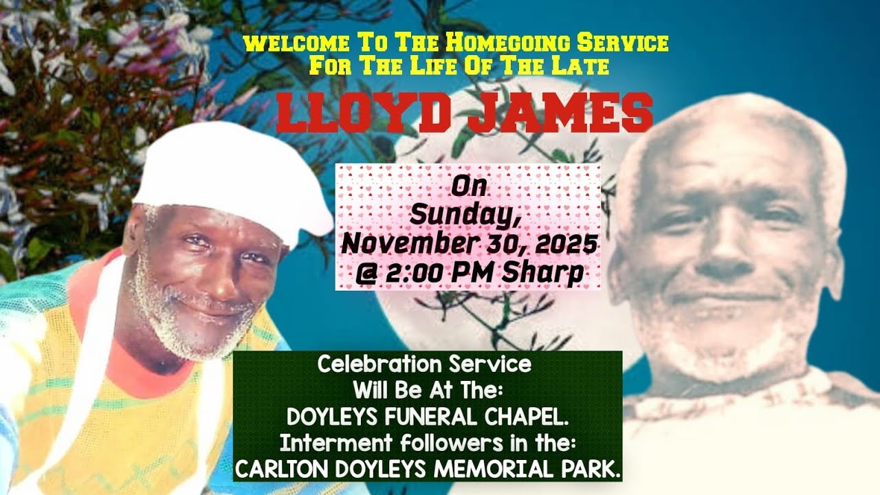 Welcome To LLOYD JAMES Homegoing Celebration 