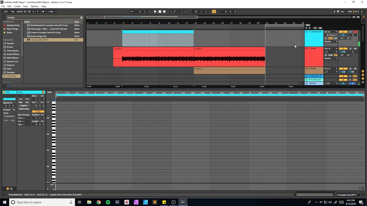 let's make some alt/indie/post rock in ableton #1