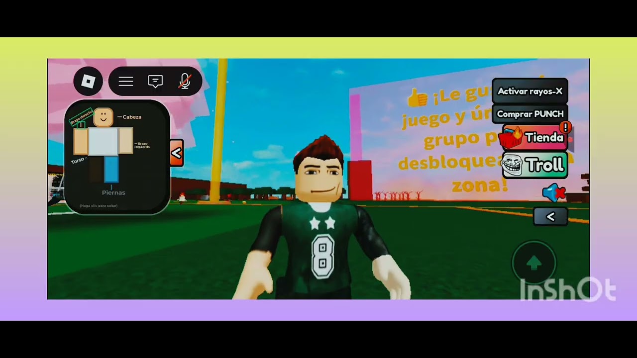 buscando la parte del mi cuerpo en roblox