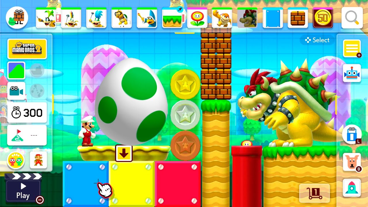 Super Mario Maker 2 (NSMB2 Theme) - All Bosses Course Maker Experiment!