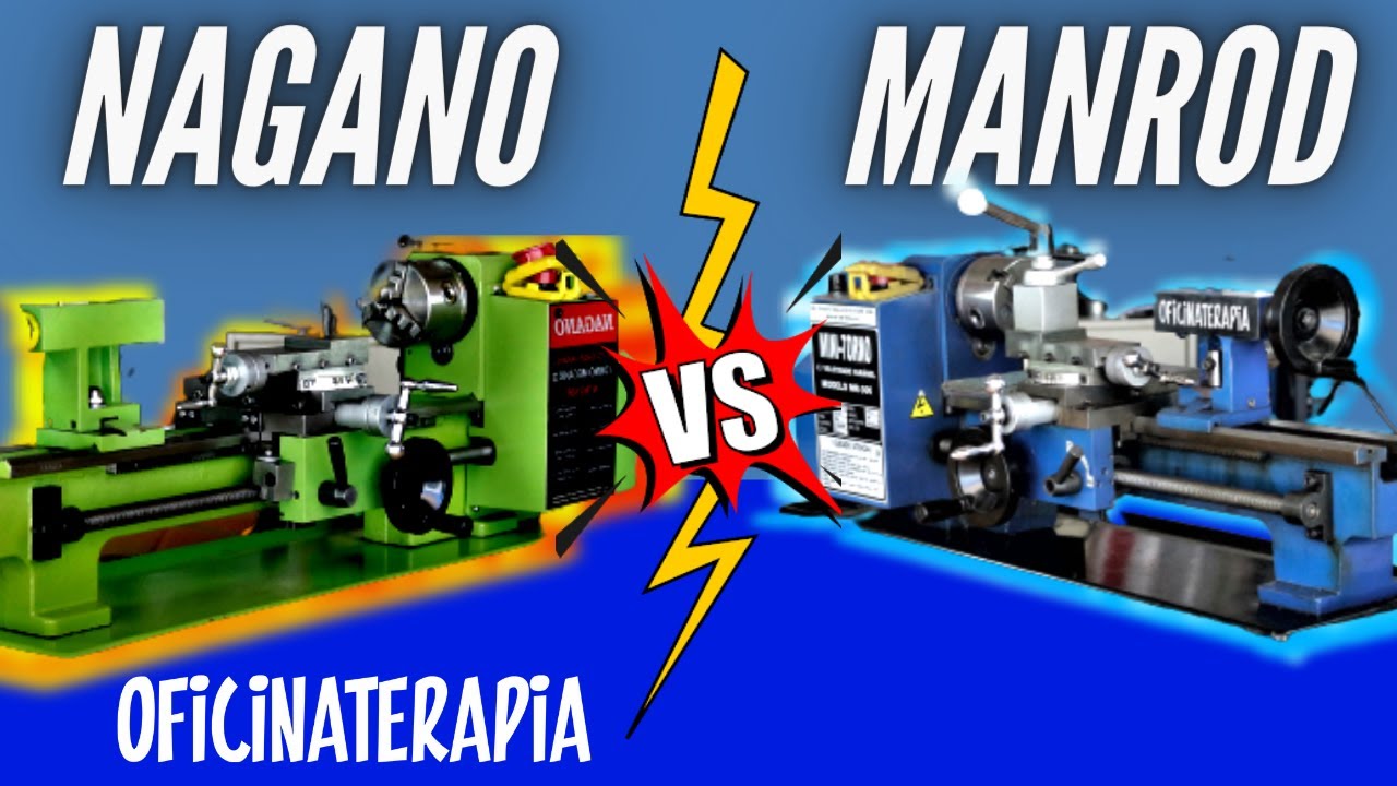 Combate de MINI TORNOS!! Comparando mini torno NAGANO com MANROD !! #minitorno