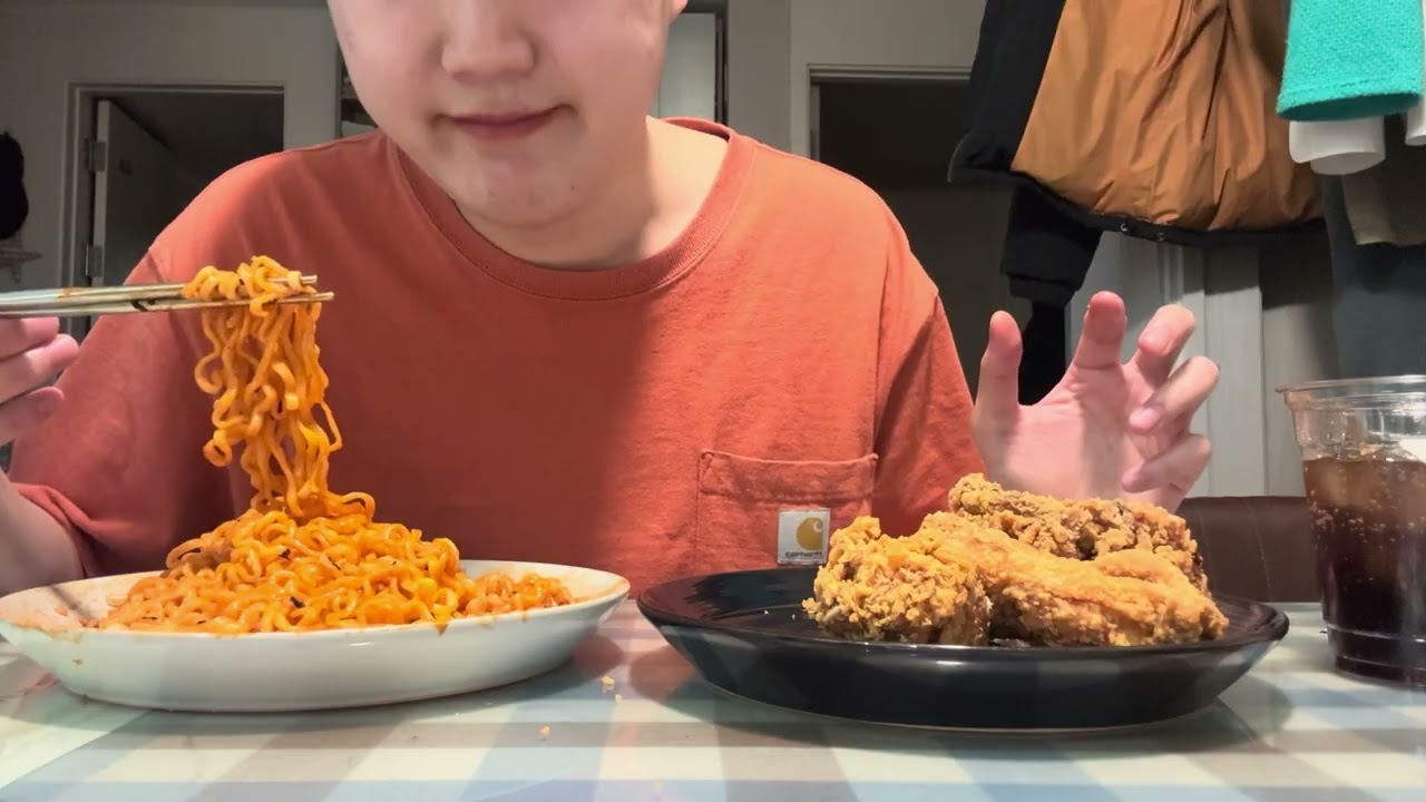 불닭 + 취킨 먹방 브이로그