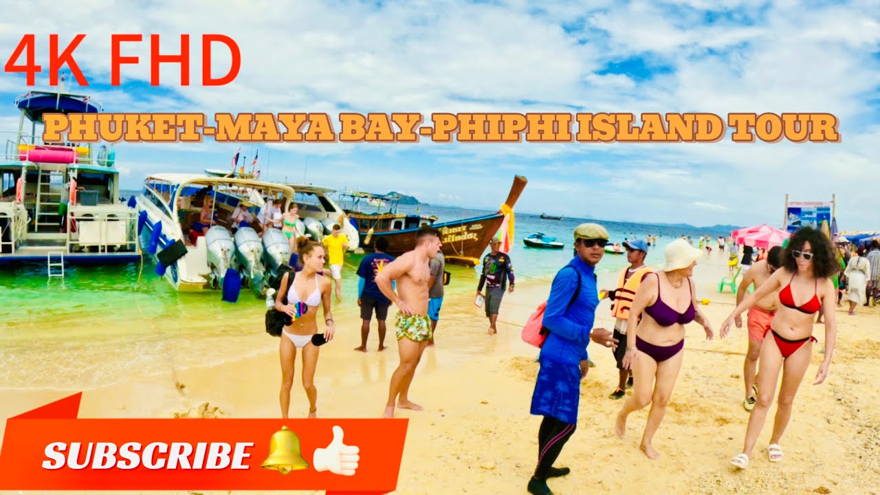 Maya bay- Phi Phi island world most beautiful beach paradise | 4K HDR ফি ফি টু মায়া বে