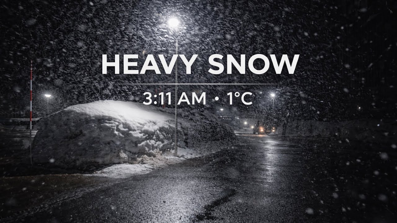 Midnight Heavy Snow — Niseko Hirafu (3:11 AM) | 1°C [4K] | Quiet Walk #064