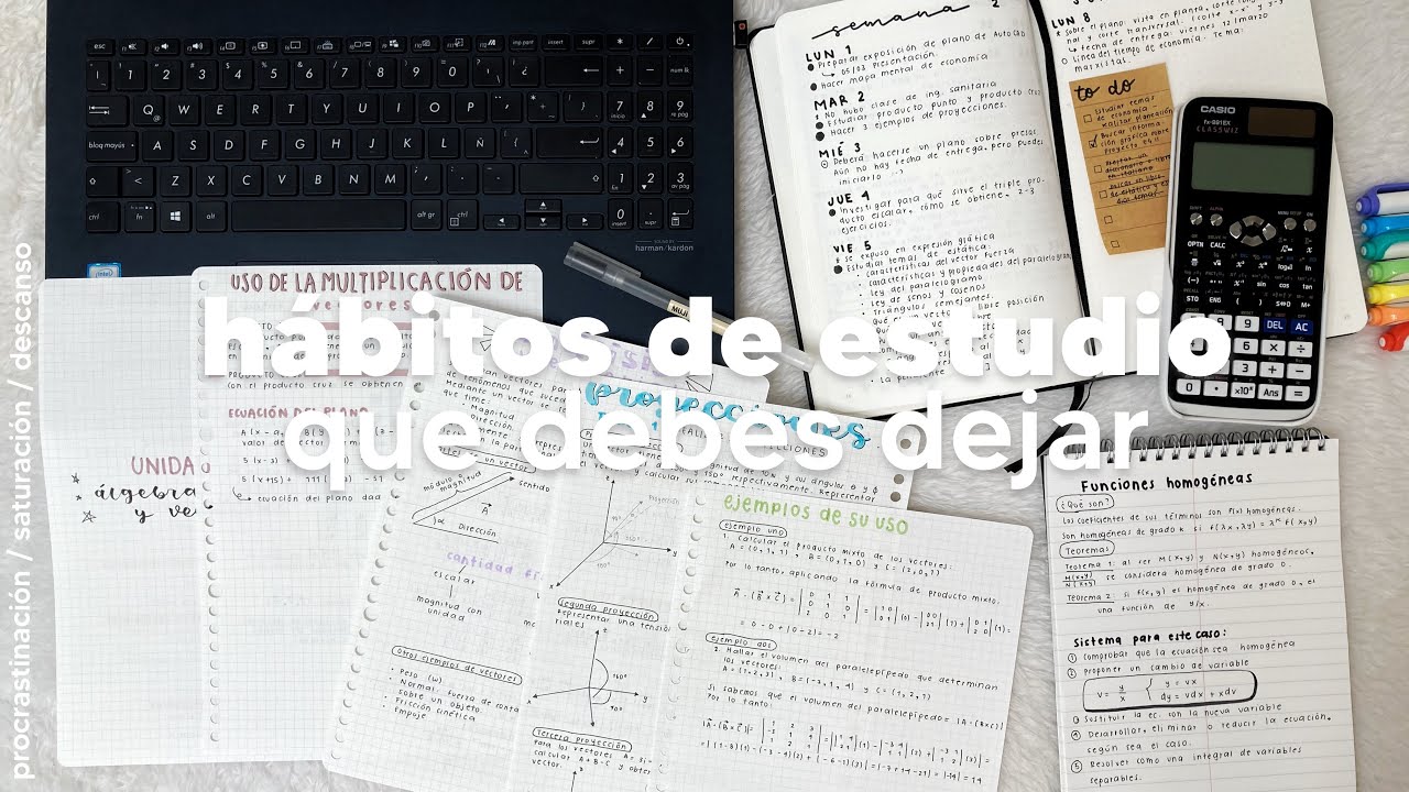 Estudia mejor y con menos esfuerzo  📄 malos hábitos de estudio que dejé (mi experiencia)