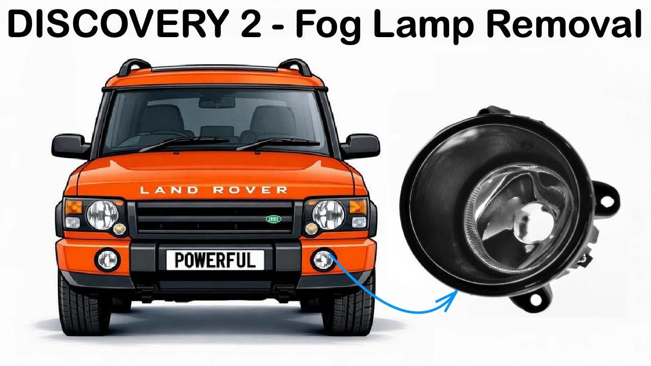 How to Remove / Change Front Bumper Fog Lamps / Bulbs on Land Rover Discovery 2 TD5