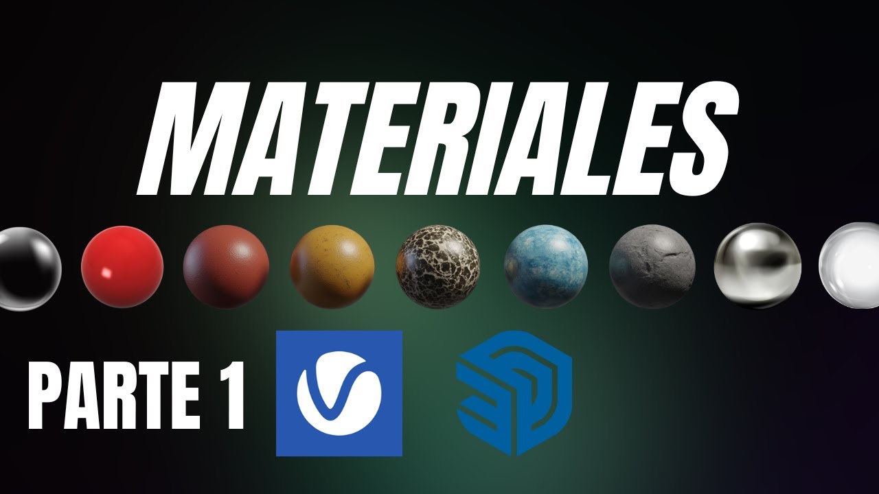 V-Ray 7 y SketchUp aprende a crear MATERIALES desde cero PARTE 1