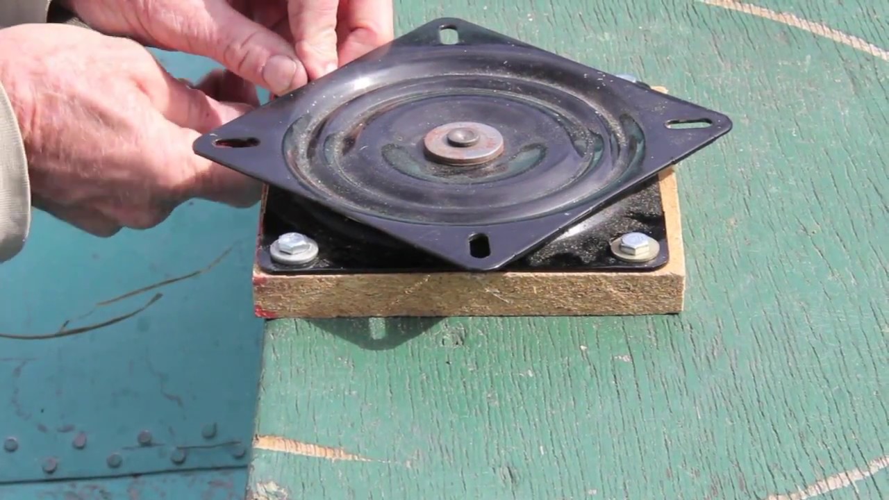 How to install a swivel plate and boat seat