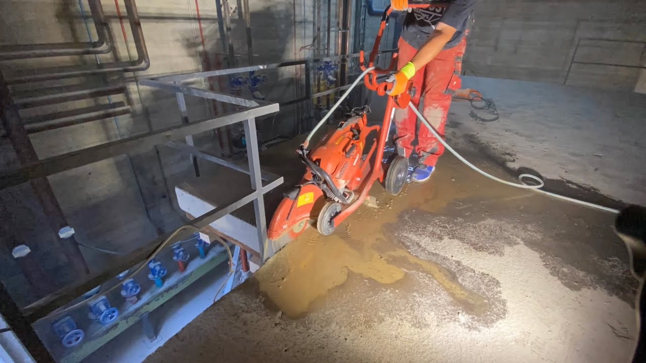 Betondecke sägen mit Hilti DSH 900-X Trennschleifer und Husqvarna Cut n Break K3000!!!