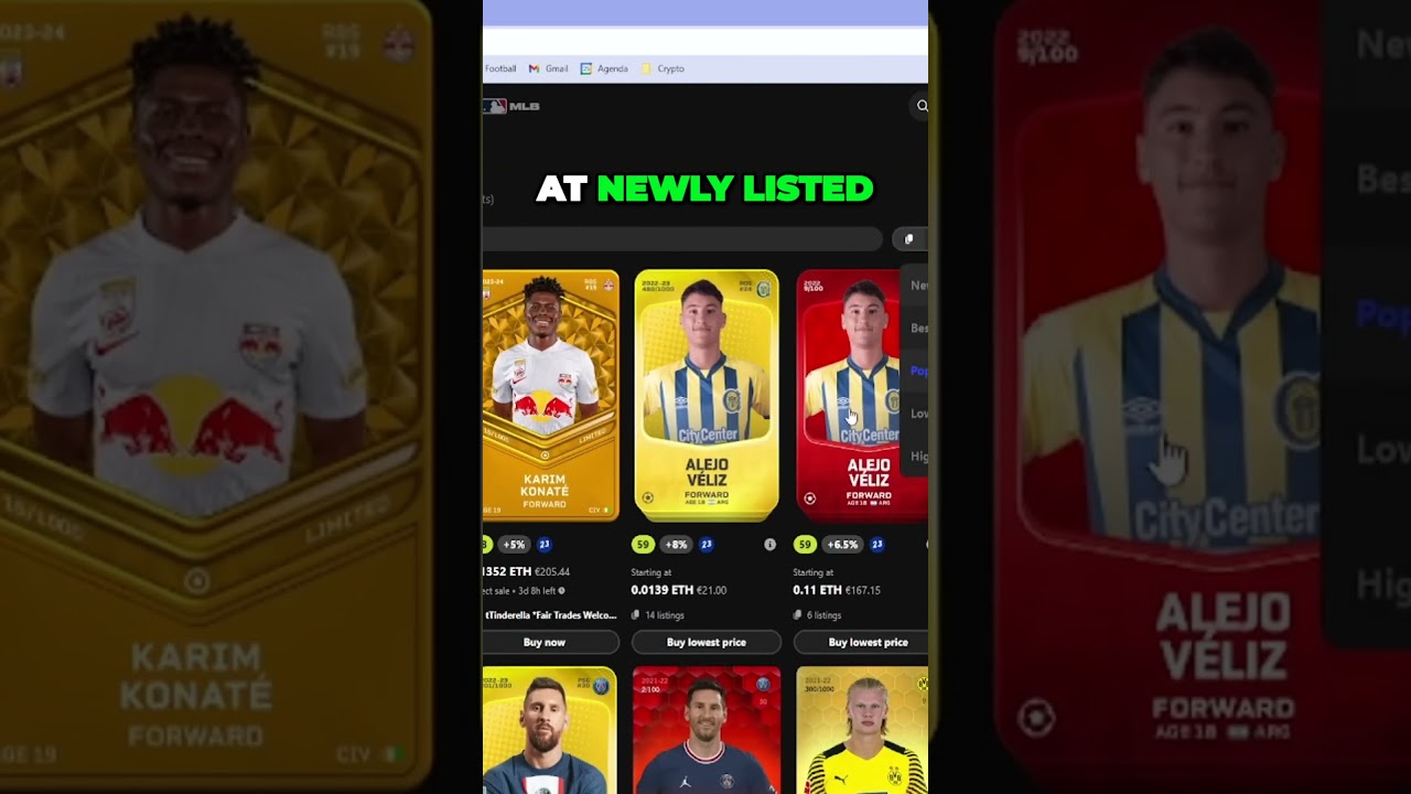 SECRET TRADING METHOD!!!  #crypto #ethereum #football #sorare #shorts   #investing #soraretrading