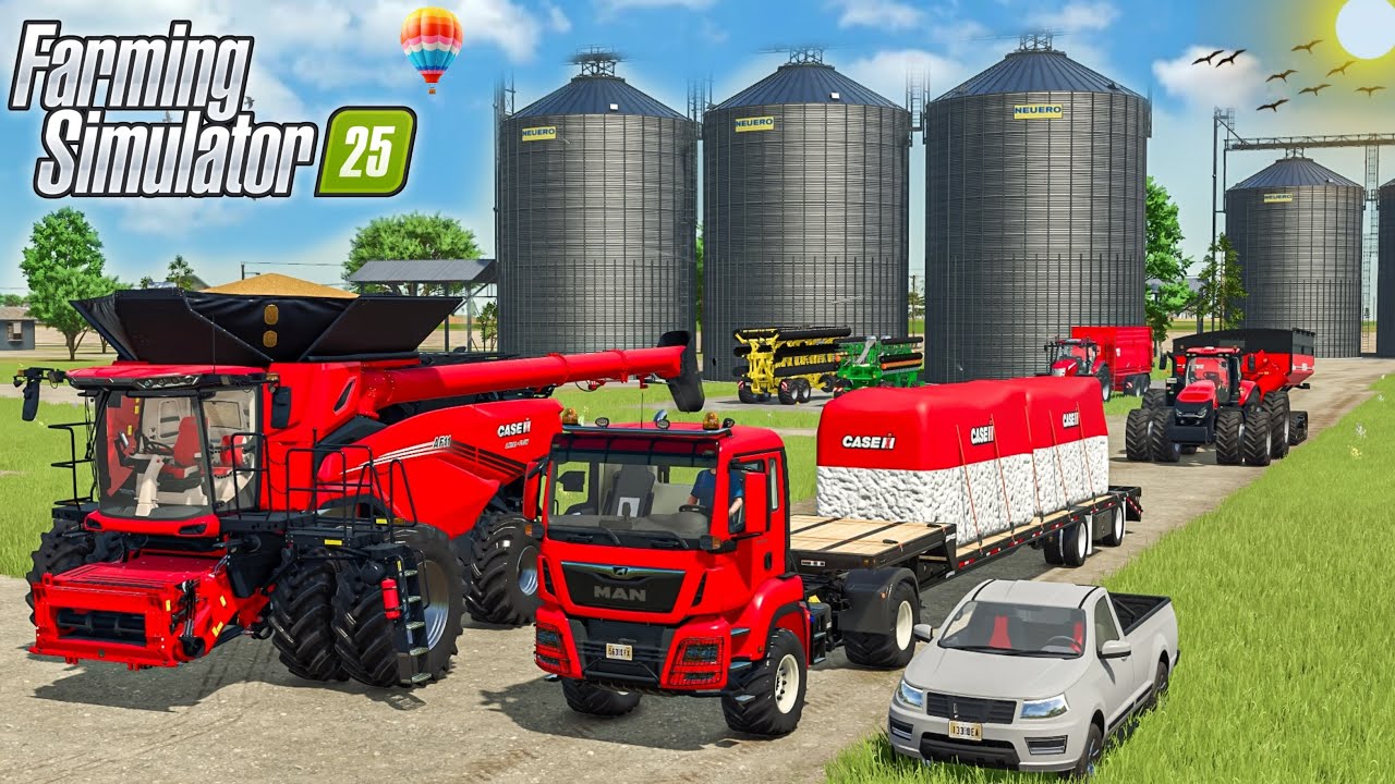 Large-Scale Grain Logistics | Silos, Trucks & Harvesters | Farming Simulator 25