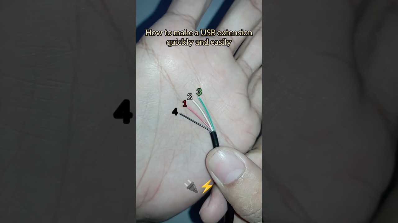 How to make a USB extension quickly and easily#howtomake#extensions#usb