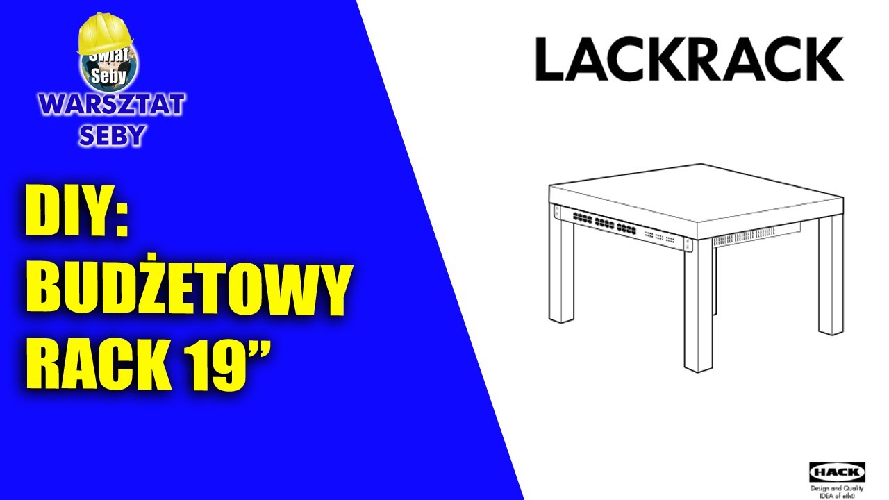 DIY - Budżetowy stojak / rack 19 cali - LackRack