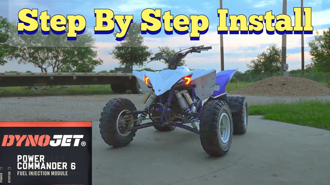 Как установить POWER COMMANDER 6 на Yamaha YFZ450R