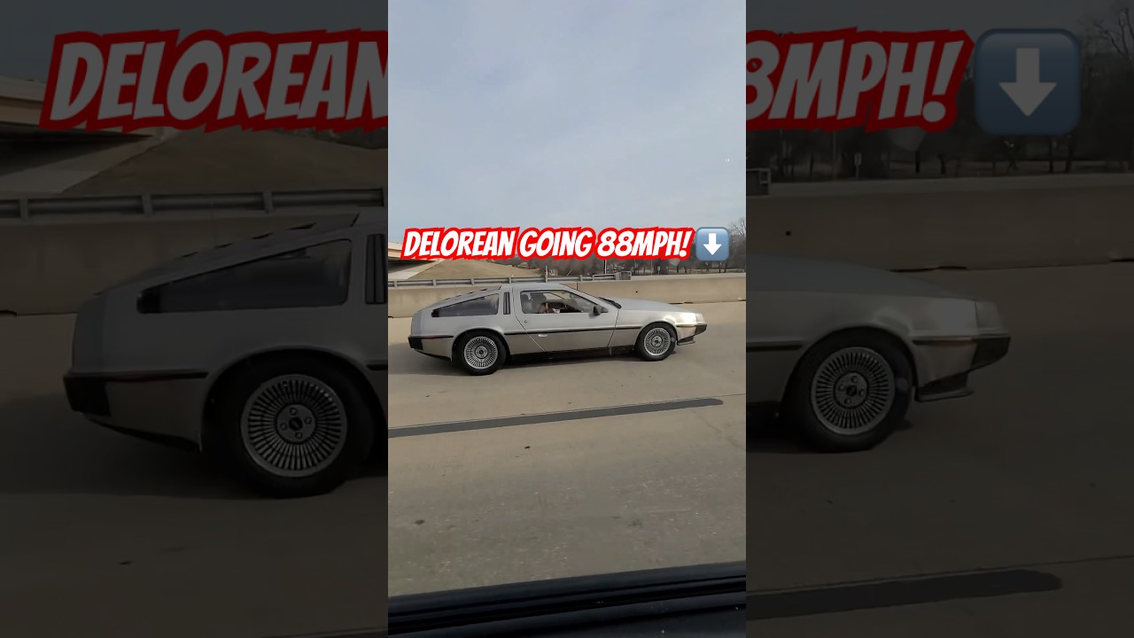 DeLorean passed me going 88 miles per hour! #backtothefuture #shorts #delorean