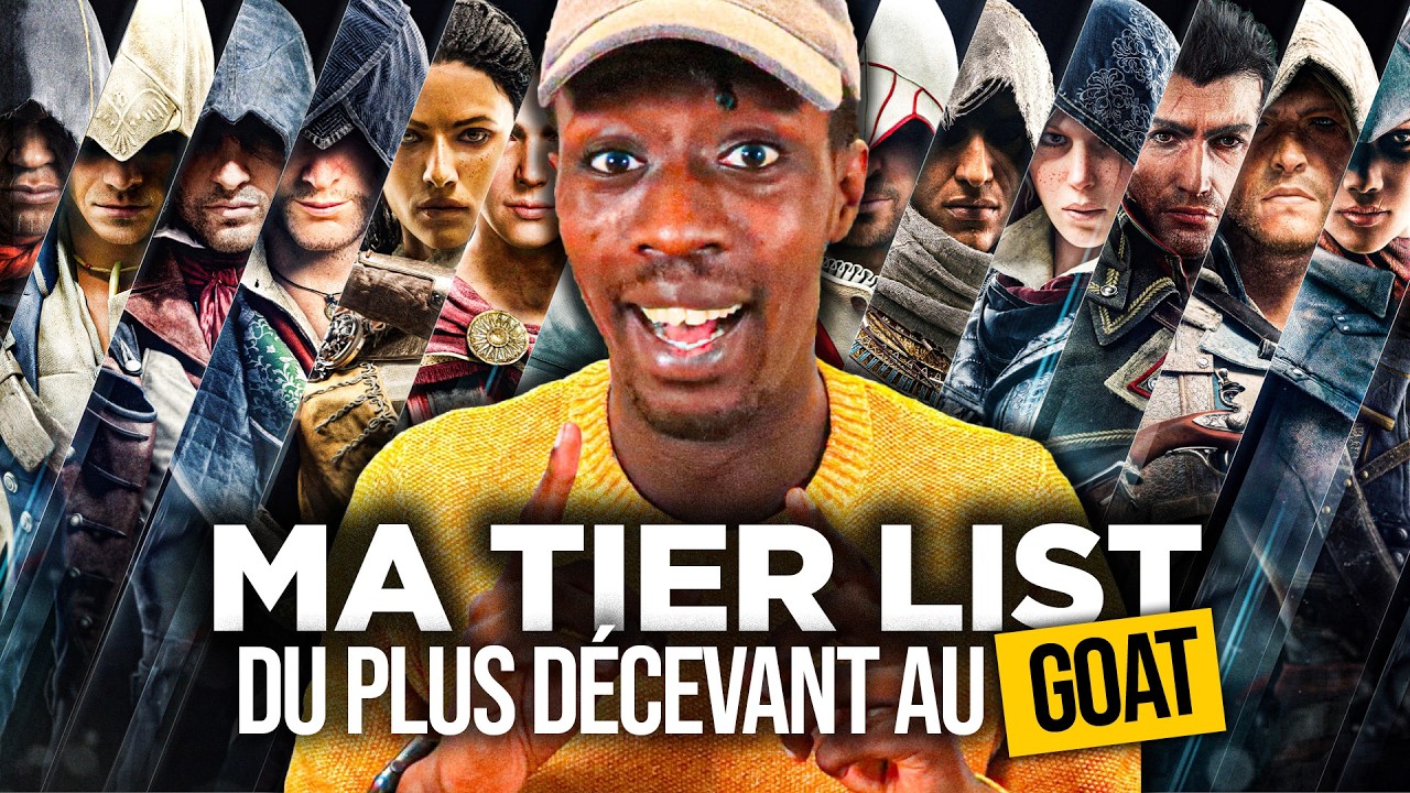 Je classe tous les ASSASSIN'S CREED du PIRE au MEILLEUR 🔥 Ma TIER LIST officielle !